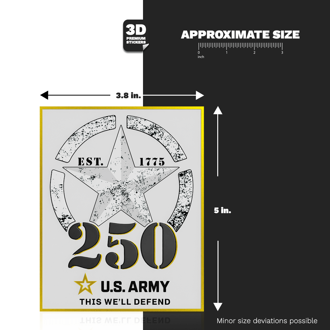 250TH ANNIVERSARY BLACK/GOLD - Stickmadly