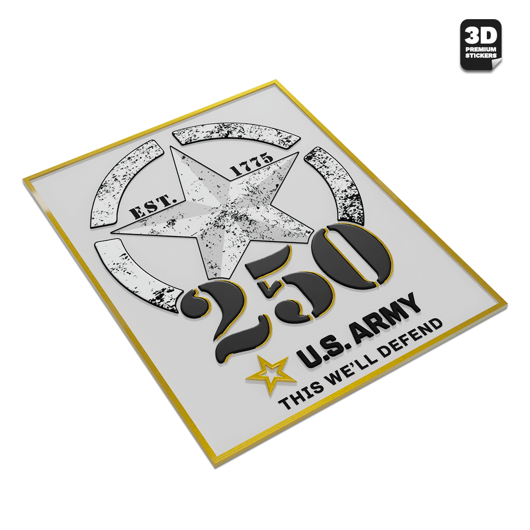 250TH ANNIVERSARY BLACK/GOLD - Stickmadly
