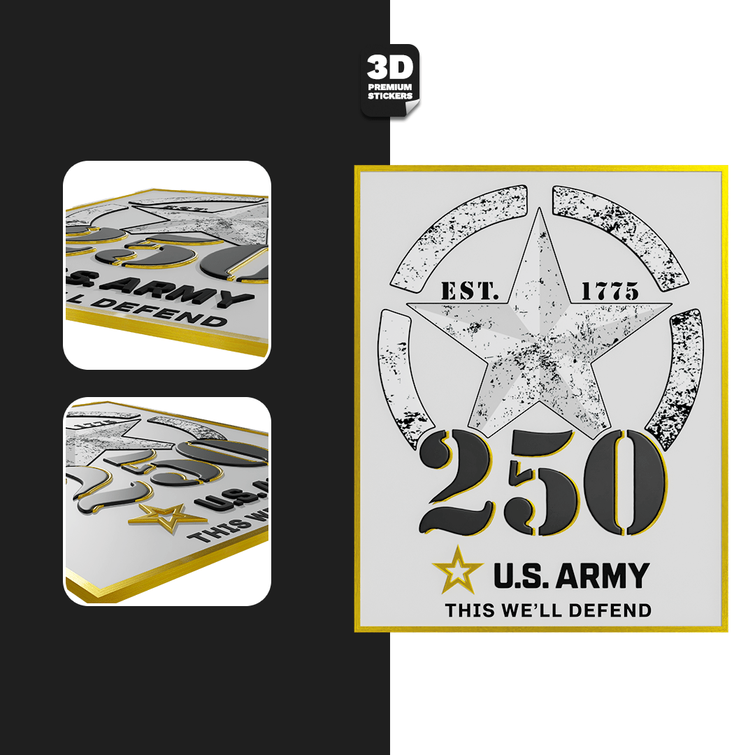 250TH ANNIVERSARY BLACK/GOLD - Stickmadly