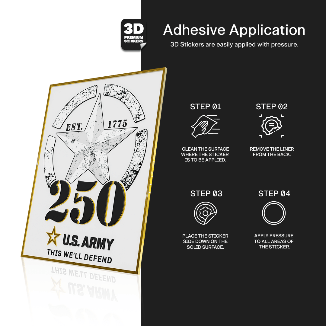 250TH ANNIVERSARY BLACK/GOLD - Stickmadly