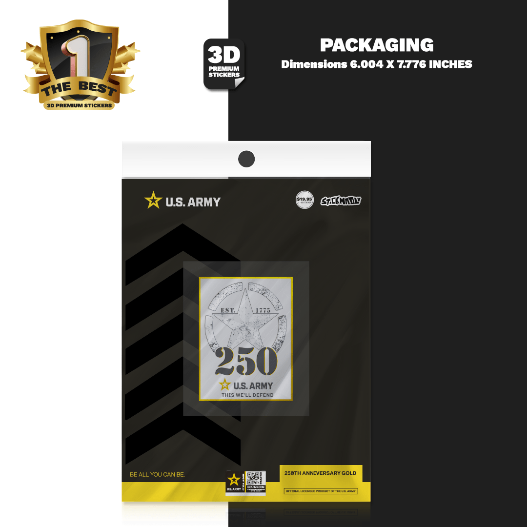 250TH ANNIVERSARY BLACK/GOLD - Stickmadly
