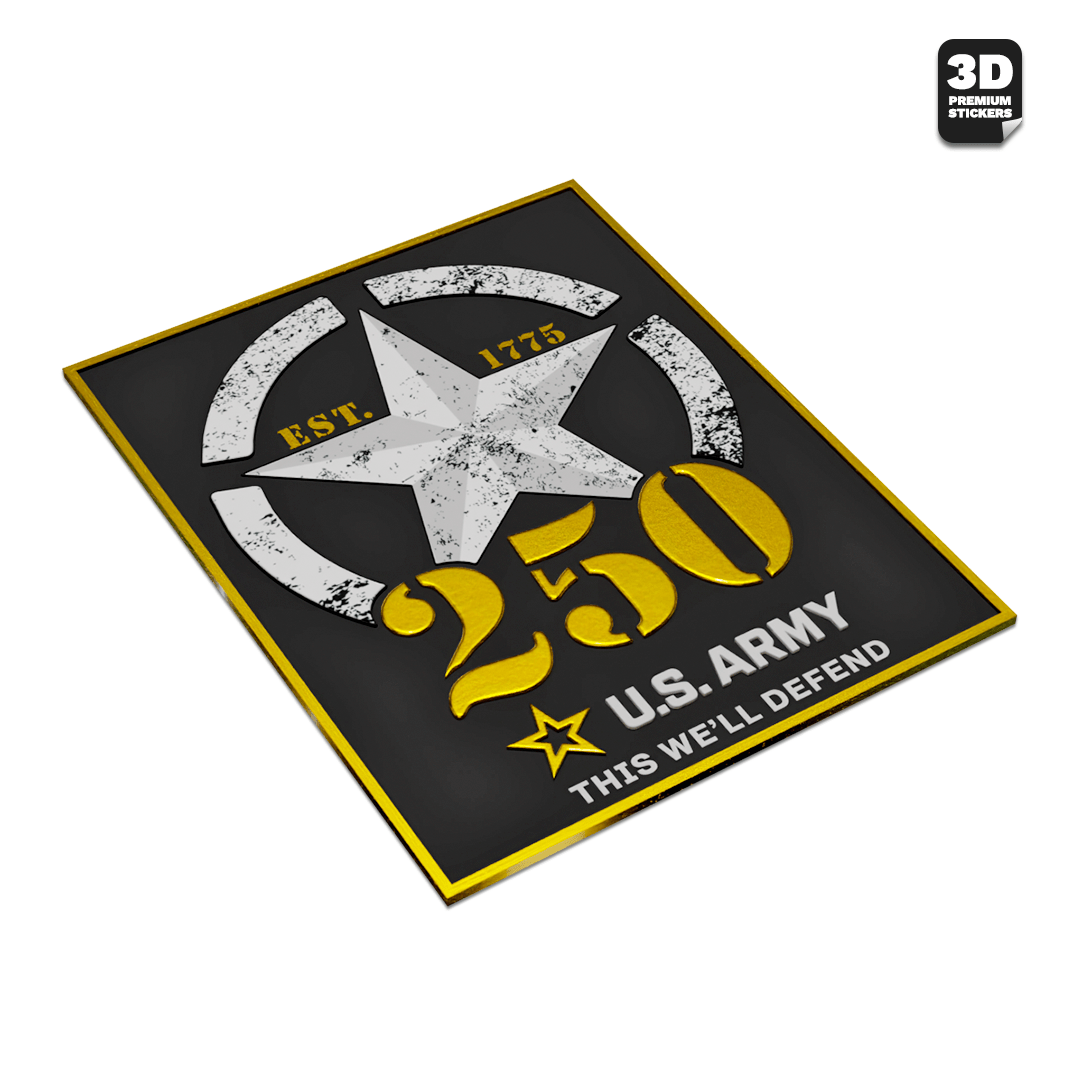 250TH ANNIVERSARY GOLD - Stickmadly