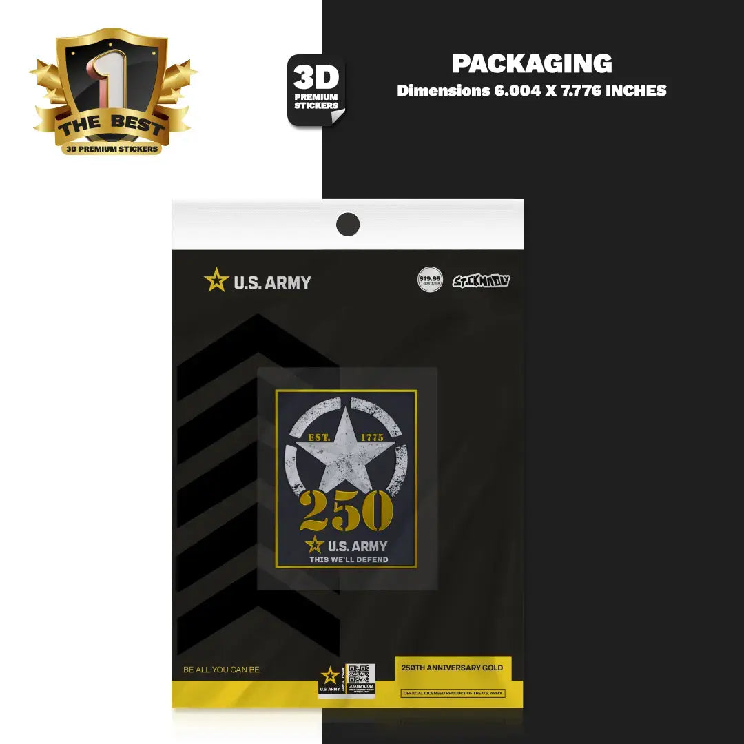 250TH ANNIVERSARY GOLD - Stickmadly