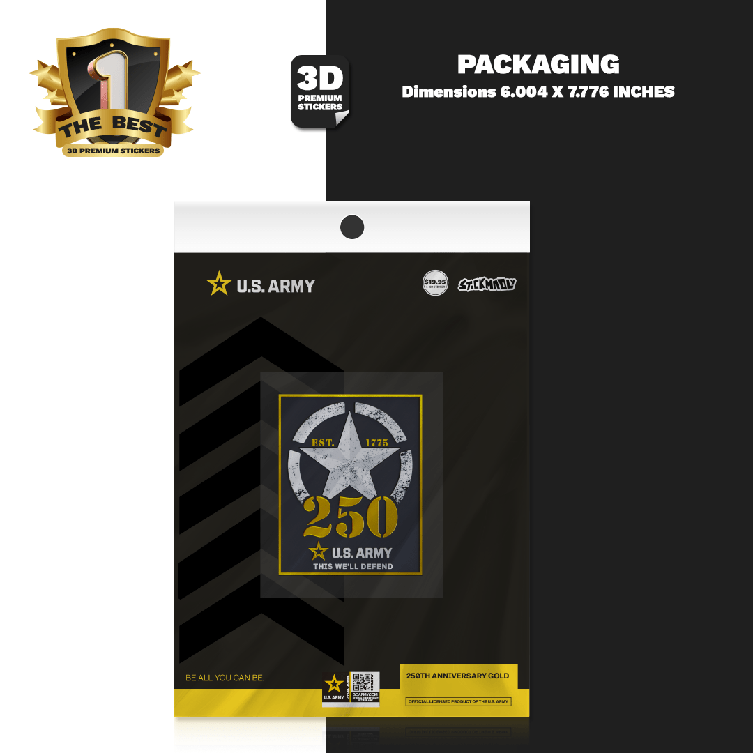250TH ANNIVERSARY GOLD - Stickmadly