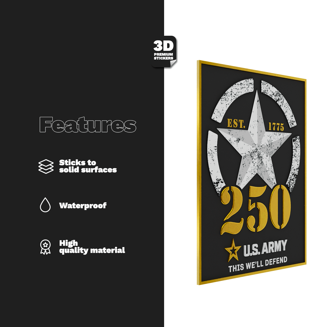 250TH ANNIVERSARY GOLD - Stickmadly