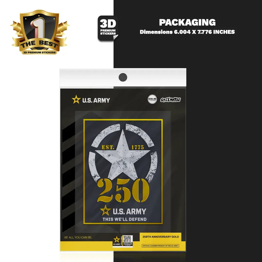 250TH ANNIVERSARY GOLD - Stickmadly