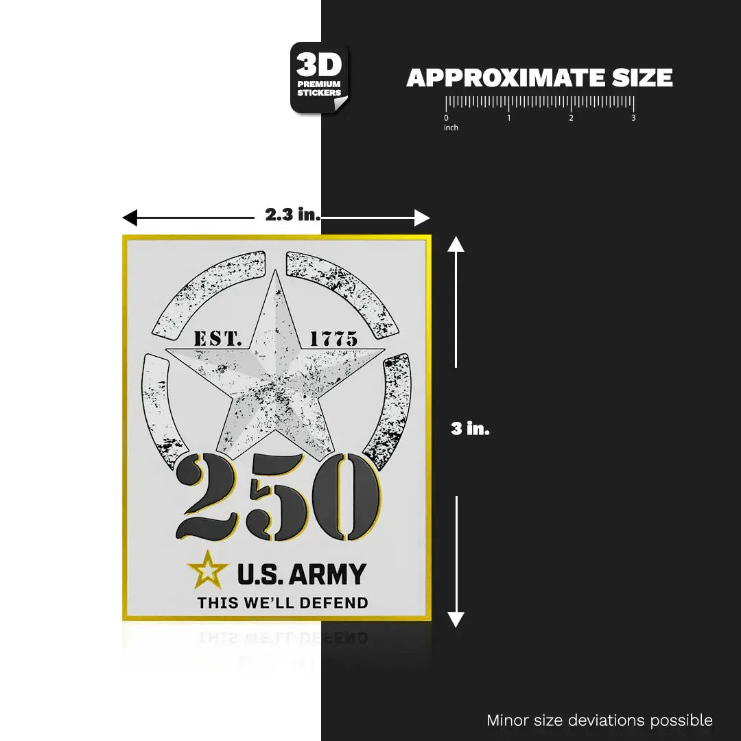 250th ARMY Anniversary – 3'' Special Offer! - Stickmadly