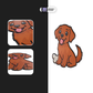 Brown Labrador Stickmadly