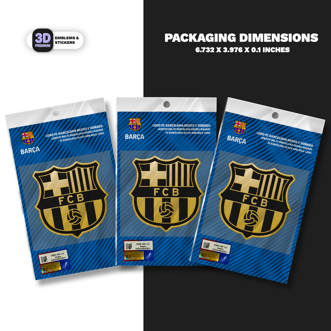 FC Barcelona Crest Black Gold Trio Pack FC Barcelona