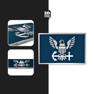 EAGLE ICON NAVY Stickmadly