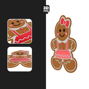 GINGERBREAD GIRL Stickmadly