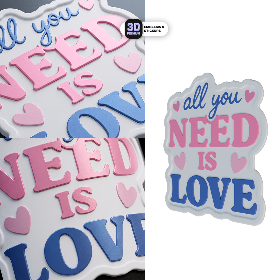 ALL YOU NEED IS LOVE Stickmadly