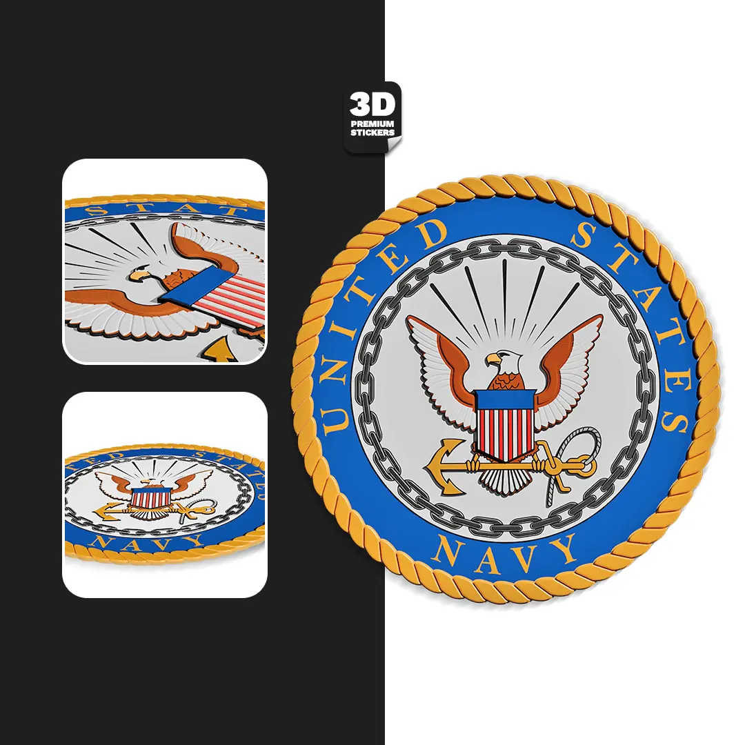THE UNITED STATES NAVY EMBLEM Stickmadly