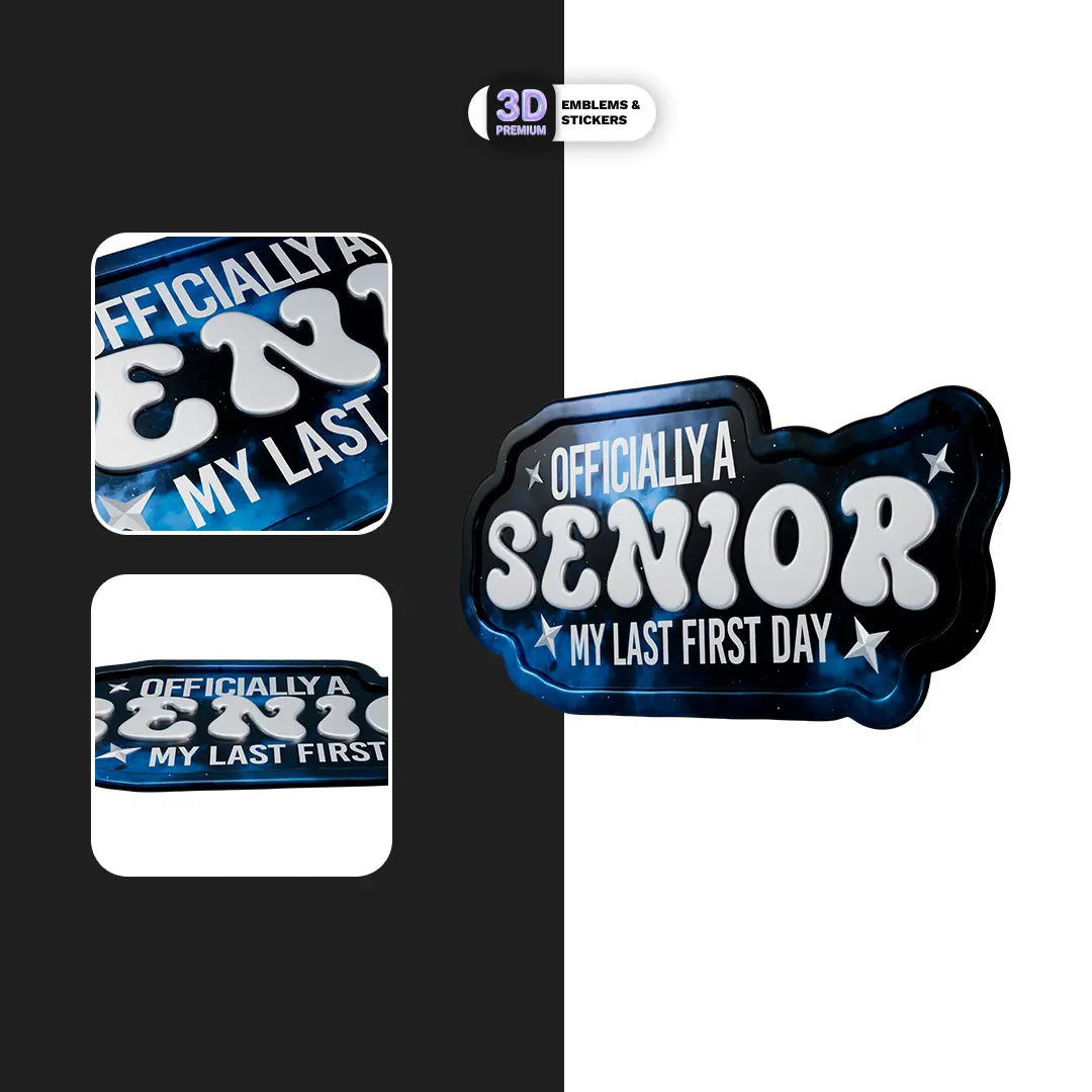OFFICIALLY SENIOR BOY Stickmadly