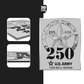 250TH ANNIVERSARY BLACK/ SILVER Stickmadly