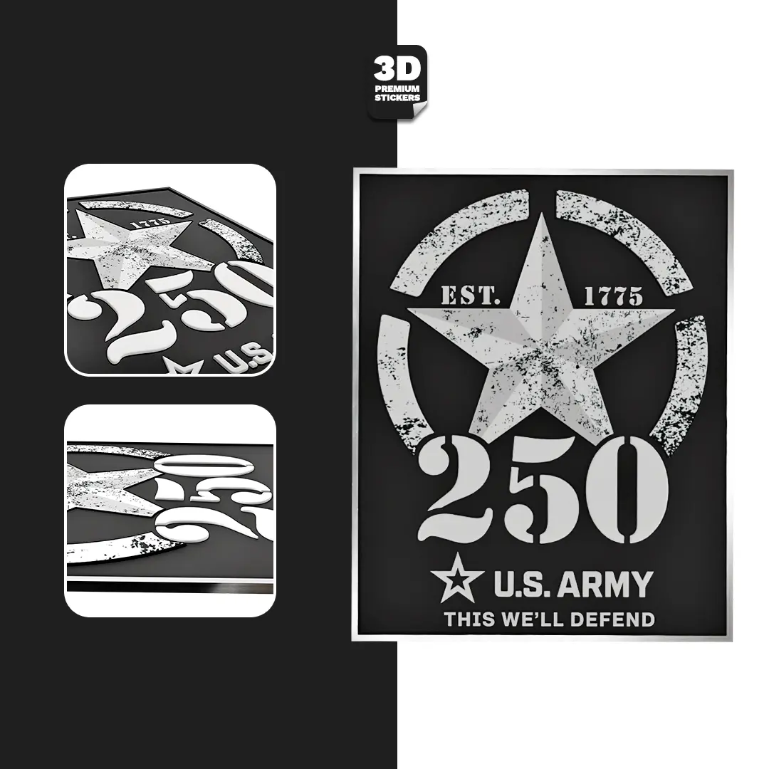 250TH ANNIVERSARY WHITE/SILVER Stickmadly