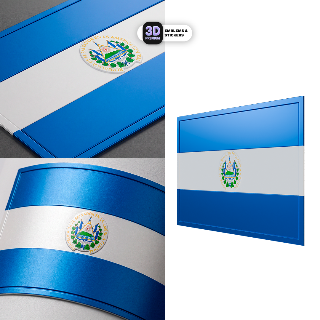 EL SALVADOR FLAG Stickmadly