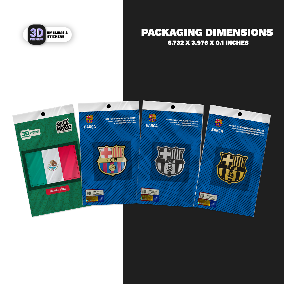 FC Barcelona & Mexico Flag Sticker Pack FC Barcelona