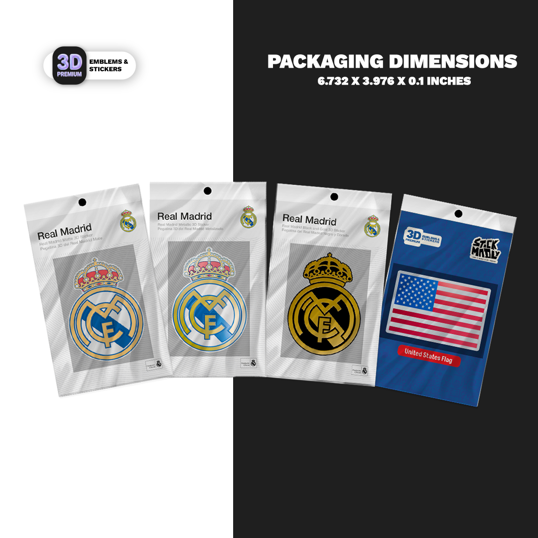 Real Madrid Crest Collection & USA Flag Real Madrid