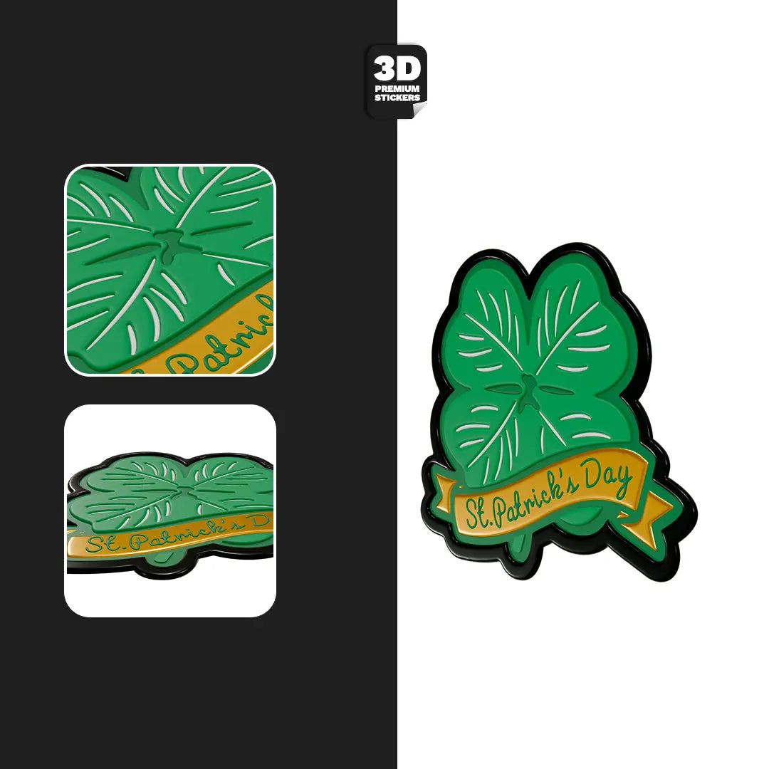 ST. PATRICK'S CLOVER Stickmadly