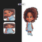 CHIBI PRE-SCHOOL GIRL Stickmadly