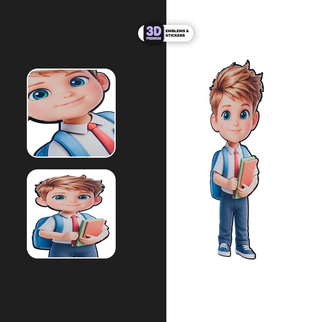 Elementary School Boy Stickmadly
