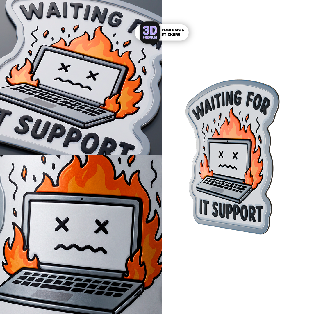 WAITING FOR IT SUPPORT Stickmadly