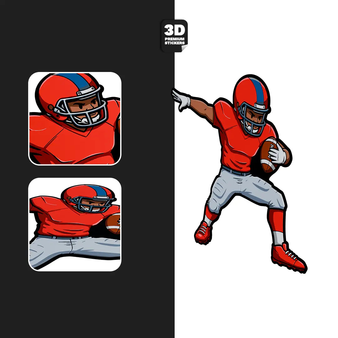 AMERICAN FOOTBALL PLAYER Stickmadly