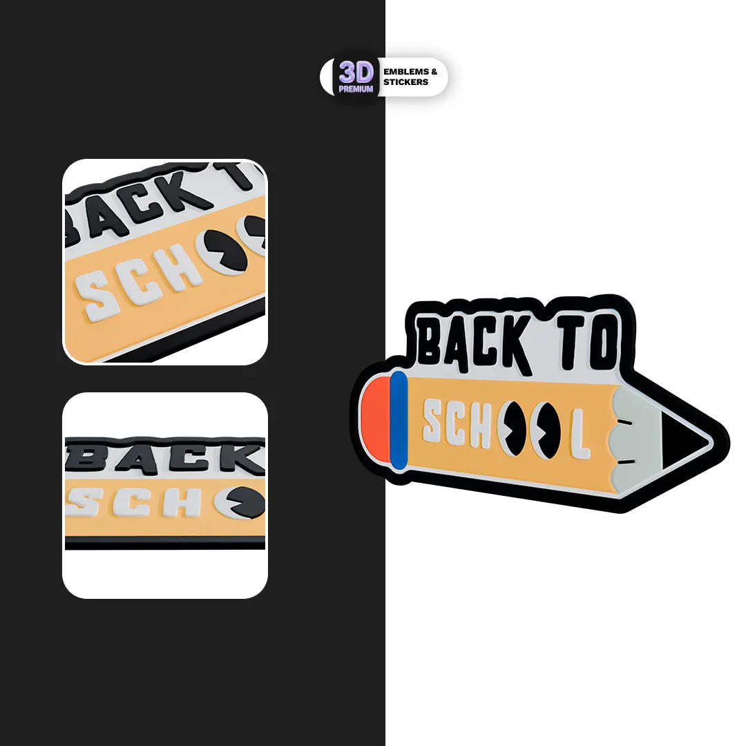 Pencil Back to School Stickmadly