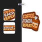 Coffee Teach Repeat Stickmadly