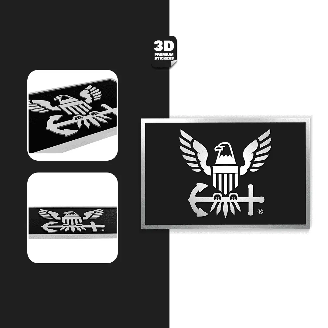 EAGLE ICON BLACK STICKER Stickmadly