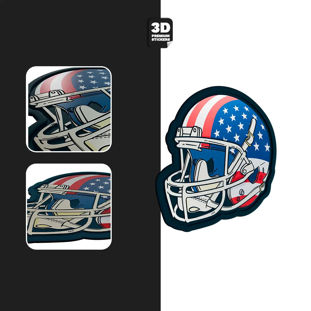 AMERICAN FOOTBALL HELMET USA Stickmadly