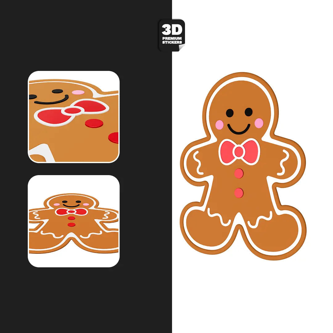 GINGERBREAD BOY Stickmadly
