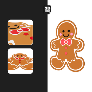 GINGERBREAD BOY Stickmadly