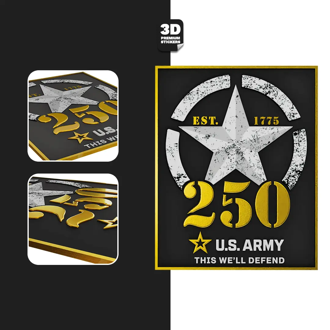 250TH ANNIVERSARY GOLD Stickmadly