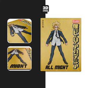 All Might miniposter Stickmadly