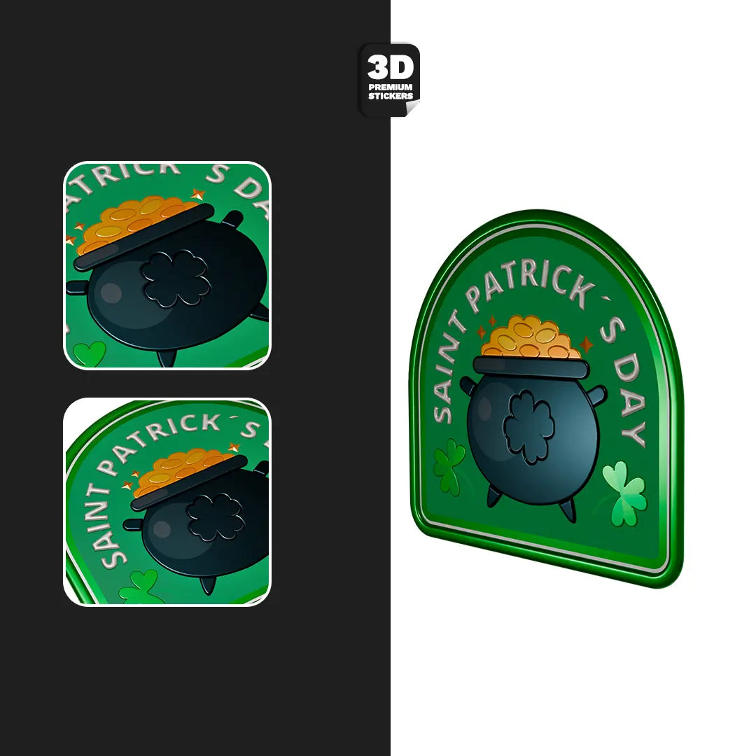 ST PATRICK GOLD COIN Stickmadly