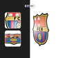 F.C. Barcelona Metallic logo Stickmadly
