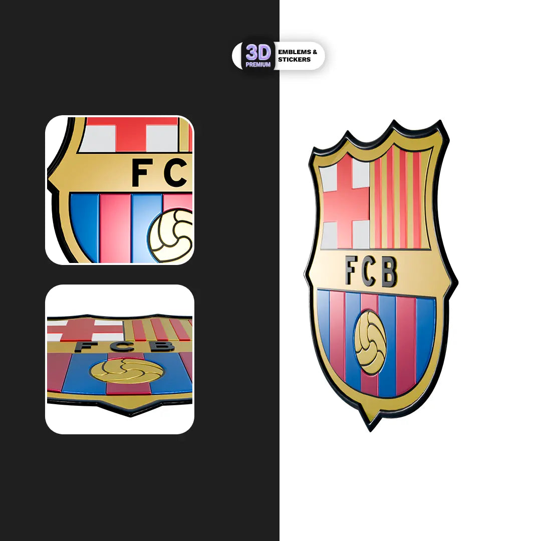 F.C. Barcelona Metallic logo Stickmadly