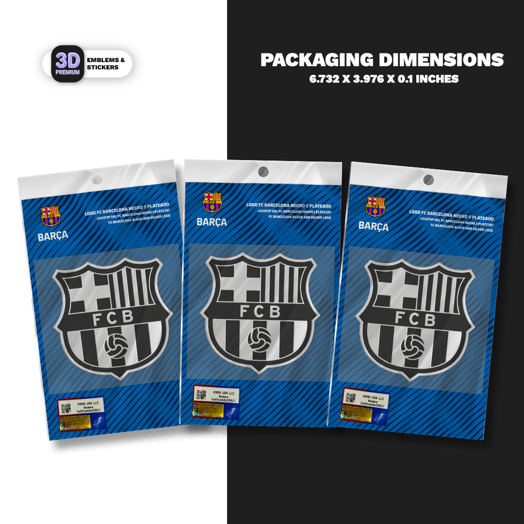 FC Barcelona Crest Silver 3-Pack FC Barcelona