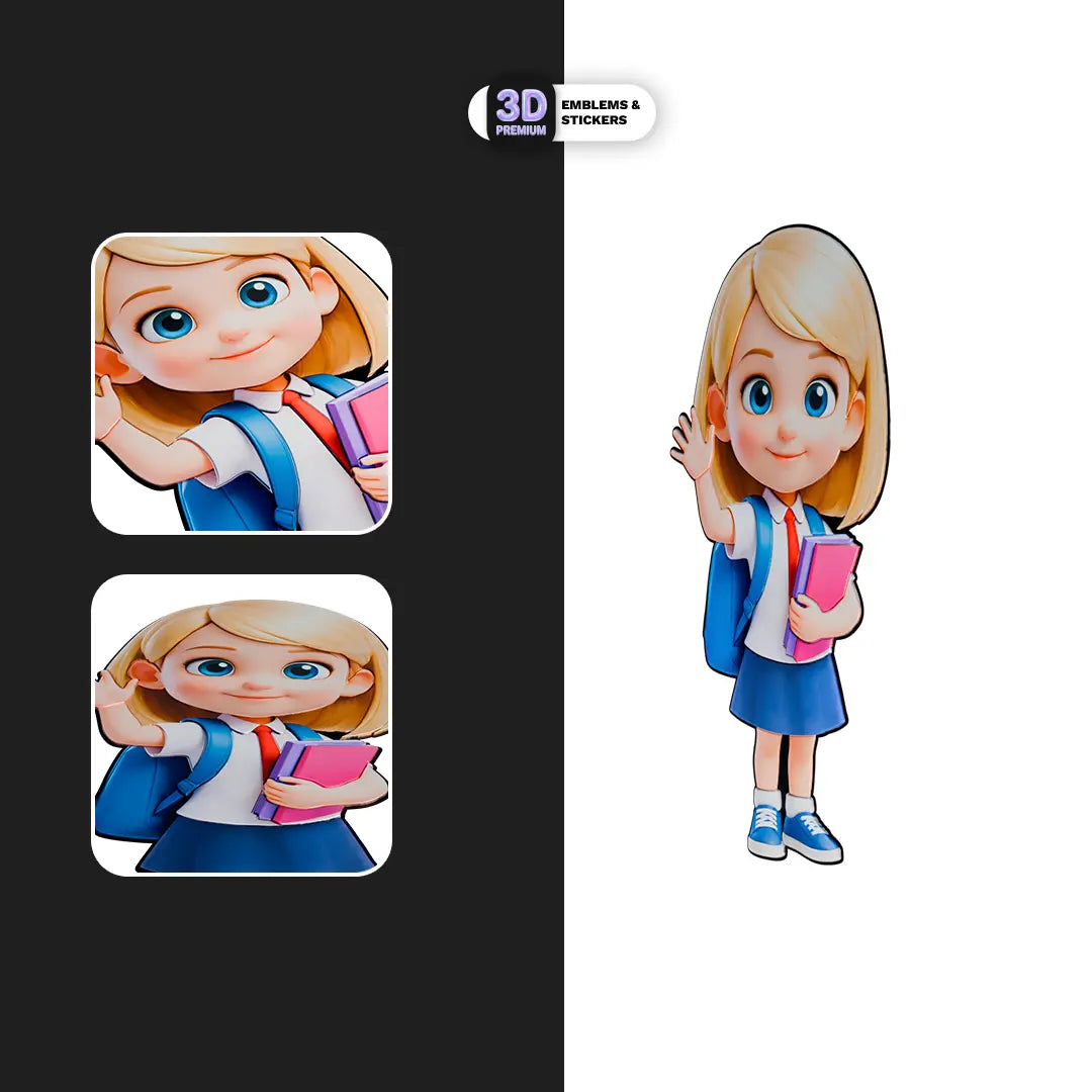 Elementary School Girl Stickmadly