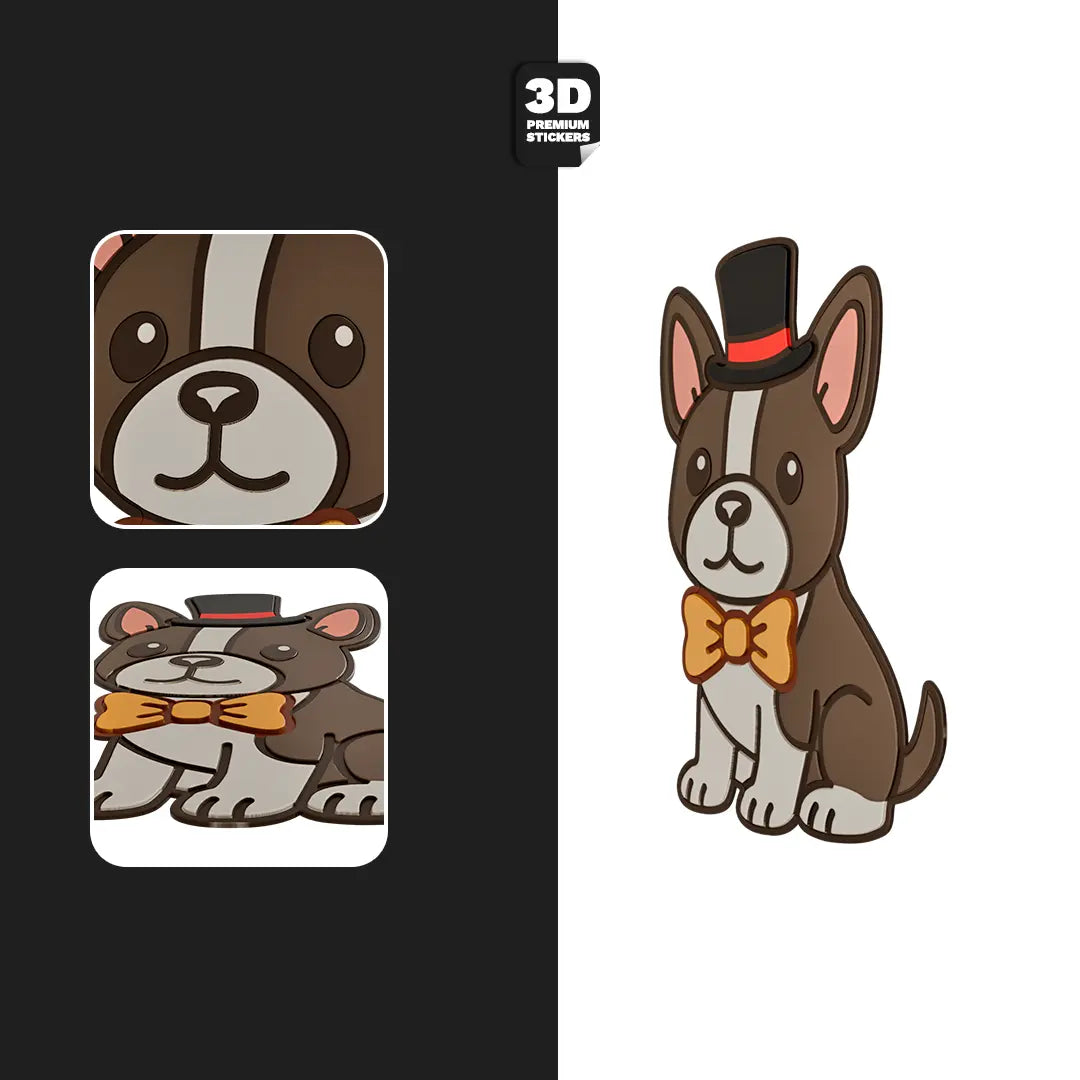 BOSTON TERRIER Stickmadly