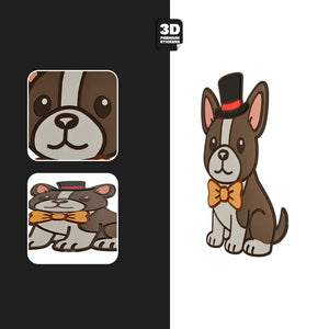 BOSTON TERRIER Stickmadly