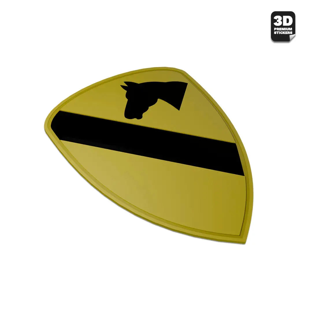1ST Cavalry Division 3D Premium Sticker - Stickmadly