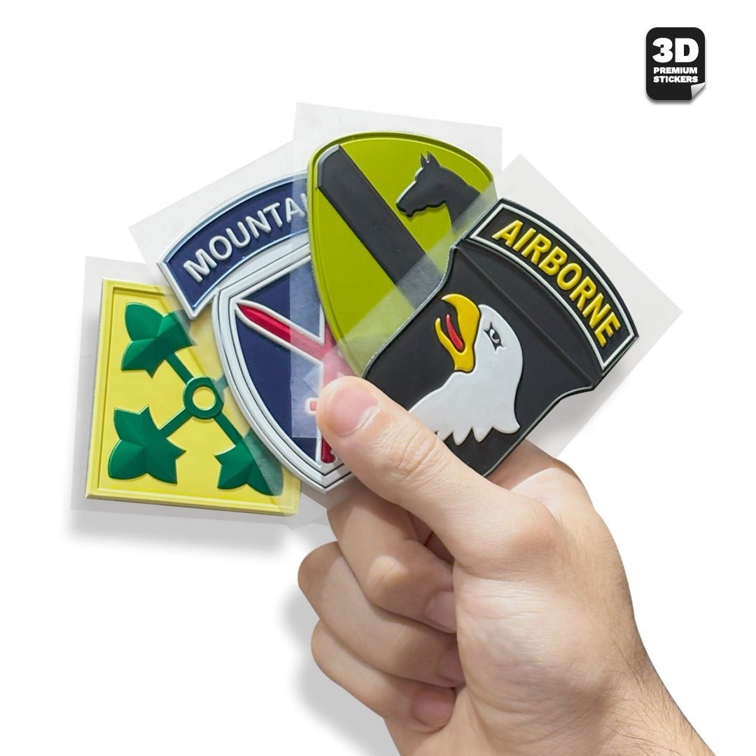 3" Army Insignia Essentials – Collector's Sticker Pack - Stickmadly