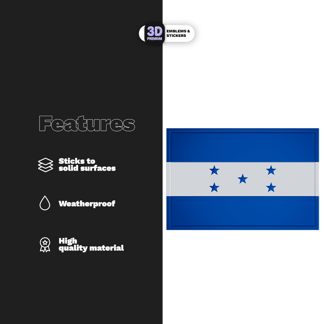 HONDURAS FLAG Stickmadly