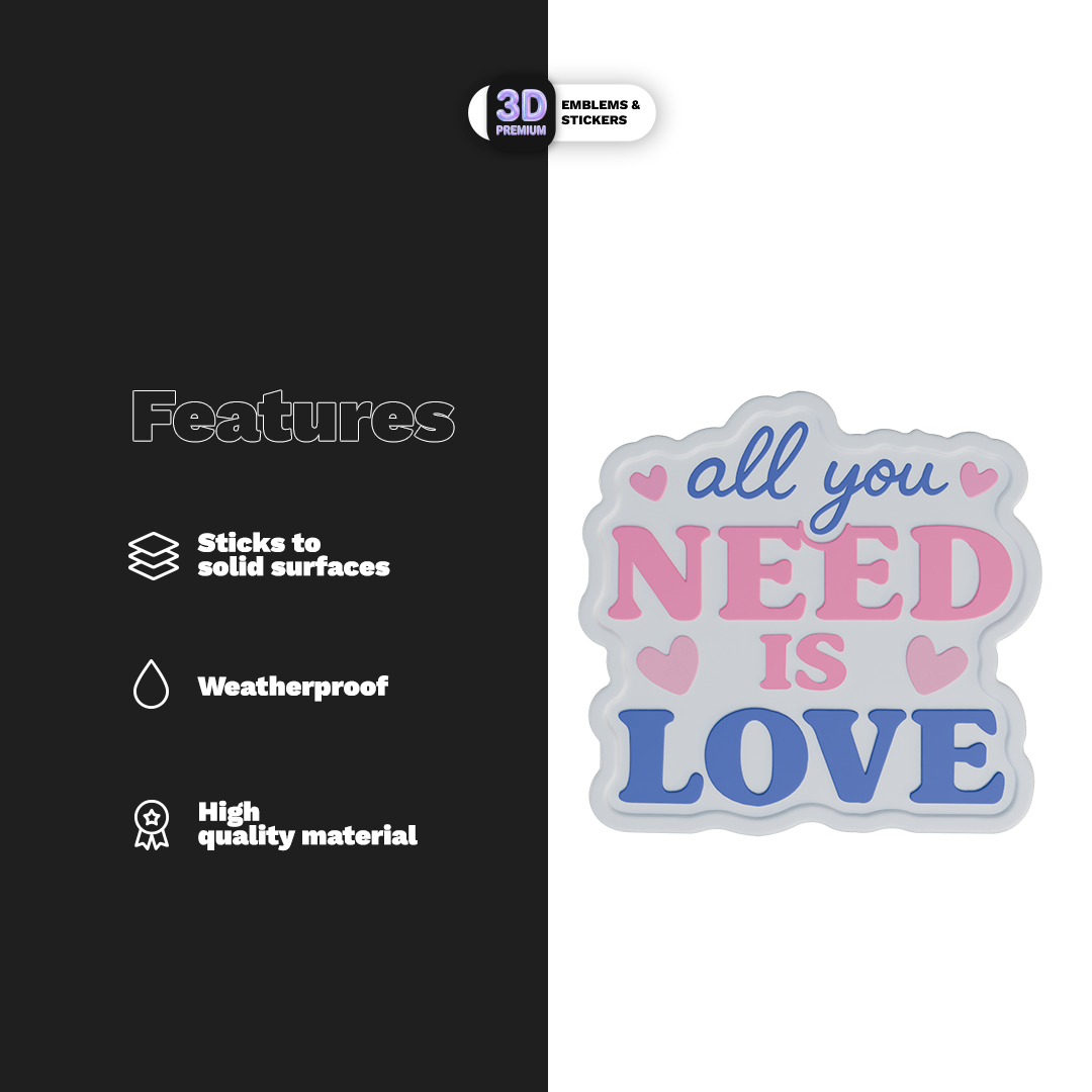 ALL YOU NEED IS LOVE Stickmadly