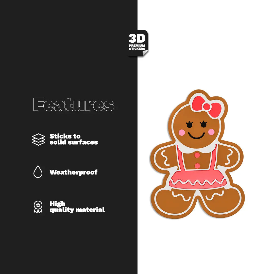 GINGERBREAD GIRL Stickmadly