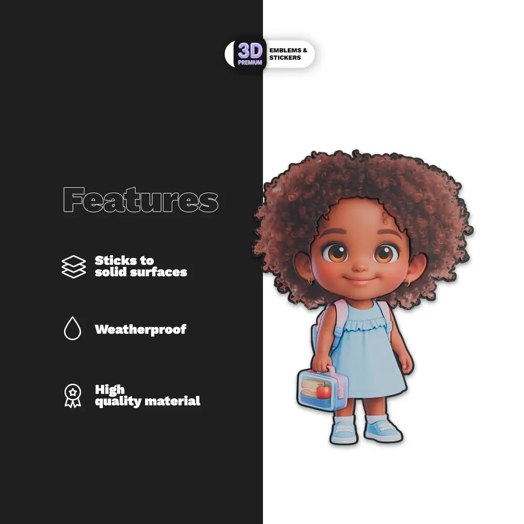 CHIBI PRE-SCHOOL GIRL Stickmadly
