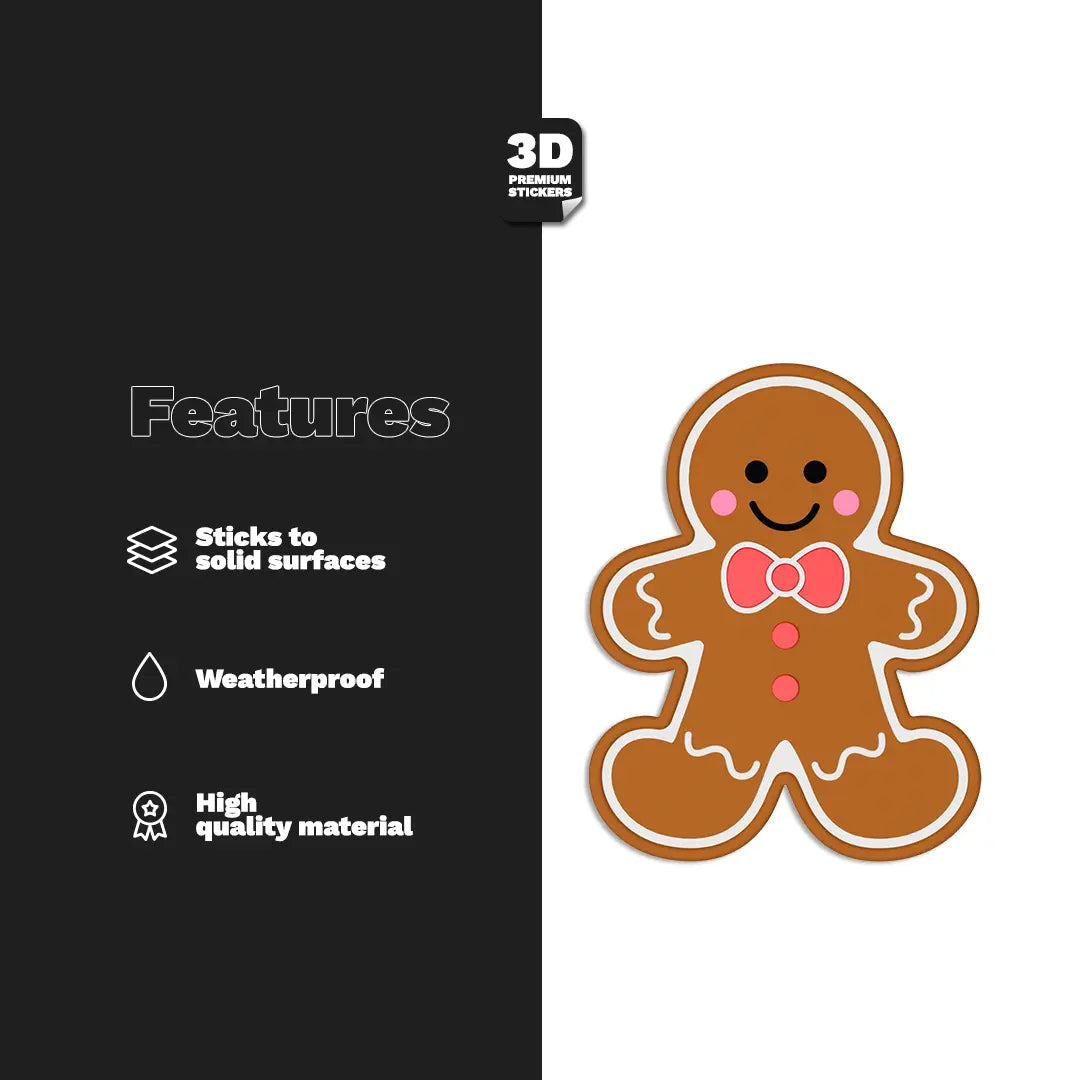 GINGERBREAD BOY Stickmadly